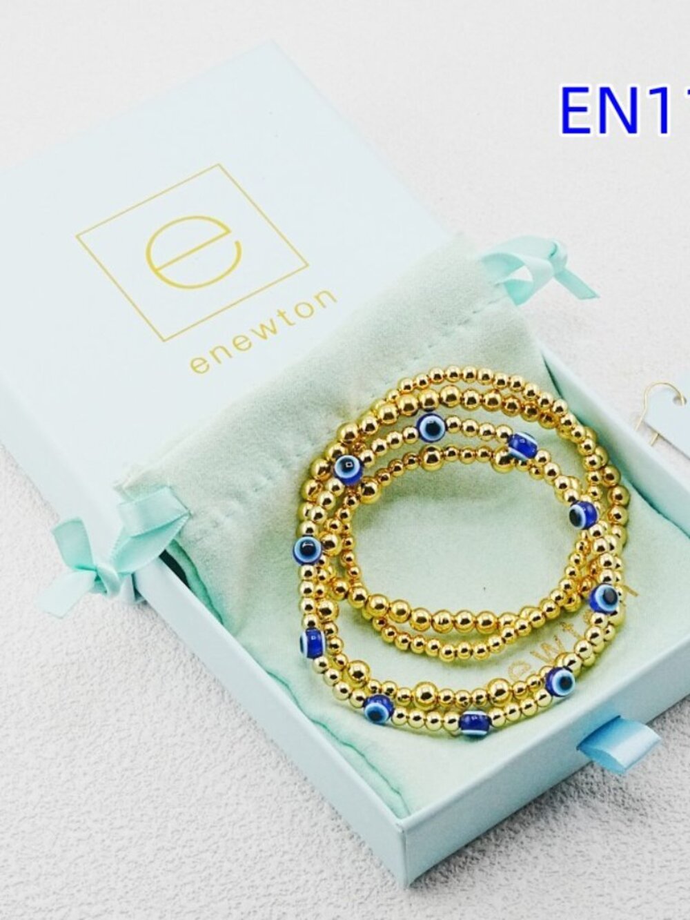 Enewton Blue Evil-Eye Bracelet Set